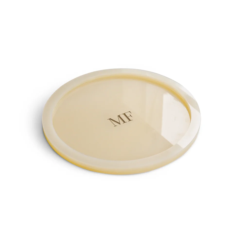 Bandeja Circle personalizada para recepção